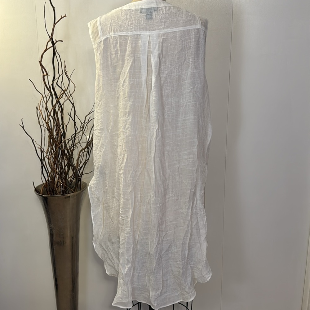 Alyx Sheer White Tunic Button Up NWT - Picture 6 of 8